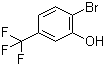 2-Bromo-5-trifluoromethylphenol molecular structure (CAS 402-05-1)