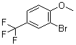 结构式 CAS# 402-10-8, 2-溴-4-(三氟甲基)苯甲醚