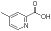 structure of CAS# 4021-08-3, 4-Methylpyridine-2-carboxylic acid