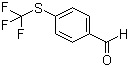 结构式 CAS# 4021-50-5, 4-三氟甲硫基苯甲醛; 对三氟甲硫基苯甲醛