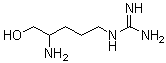 (4-Amino-5-hydroxypentyl)guanidine molecular structure (CAS 40217-08-1)