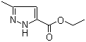Ethyl 3-methyl-1H-pyrazole-5-carboxylate molecular structure (CAS 4027-57-0)