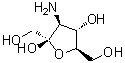 3-Amino-3-deoxy-beta-D-fructofuranose molecular structure (CAS 402856-08-0)