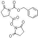 structure of CAS# 40291-26-7, (2S)-2-[[(2,5-Dioxo-1-pyrrolidinyl)oxy]carbonyl]-5-oxo-1-pyrrolidinecarboxylic acid phenylmethyl ester