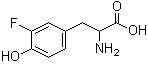 3-氟-DL-酪氨酸分子结构 (CAS 403-90-7)