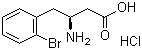 (S)-3-Amino-4-(2-bromophenyl)butyric acid hydrochloride molecular structure (CAS 403661-76-7)