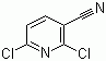 结构式 CAS# 40381-90-6, 2,6-二氯烟腈; 2,6-二氯-3-氰基吡啶
