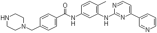 structure of CAS# 404844-02-6, N-Desmethyl imatinib;N-{4-Methyl-3-[(4-pyridin-3-ylpyrimidin-2-yl)amino]phenyl}-4-(piperazin-1-ylmethyl)benzamide