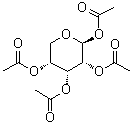 1,2,3,4-Tetra-O-acetyl-beta-D-ribopyranose molecular structure (CAS 4049-34-7)
