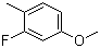 3-Fluoro-4-methylanisole molecular structure (CAS 405-06-1)