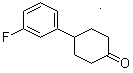 4-(3-Fluorophenyl)cyclohexanone molecular structure (CAS 40503-87-5)