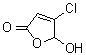 4-Chloro-5-hydroxy-2(5H)-furanone molecular structure (CAS 40636-99-5)