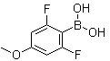 结构式 CAS# 406482-20-0, (2,6-二氟-4-甲氧基苯基)硼酸