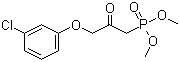 结构式 CAS# 40665-94-9, 3-(3-氯苯氧基)-2-氧代丙基磷酸二甲酯