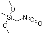 1-Dimethoxy(methyl)silylmethyl isocyanate molecular structure (CAS 406679-89-8)