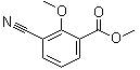 3-Cyano-2-methoxybenzoic acid methyl ester molecular structure (CAS 406938-72-5)