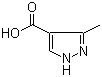 3-Methyl-1H-pyrazole-4-carboxylic acid molecular structure (CAS 40704-11-8)
