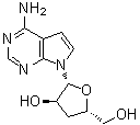 3'-Deoxytubercidin molecular structure (CAS 40725-89-1)