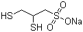 Sodium 2,3-dimercapto-1-propanesulfonate molecular structure (CAS 4076-02-2)