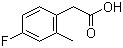 4-Fluoro-2-methylphenylacetic acid molecular structure (CAS 407640-40-8)