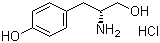 structure of CAS# 40829-04-7, D-Tyrosinol hydrochloride;(R)-beta-Amino-4-hydroxybenzenepropanol hydrochloride