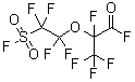 2,3,3,3-Tetrafluoro-2-[1,1,2,2-tetrafluoro-2-(fluorosulfonyl)ethoxy]propionyl fluoride molecular structure (CAS 4089-57-0)