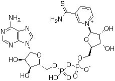 结构式 CAS# 4090-29-3, 3-氨基硫酰基吡啶嘌呤二核苷