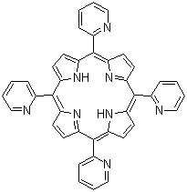 5,10,15,20-四(2-吡啶基)卟吩分子结构 (CAS 40904-90-3)