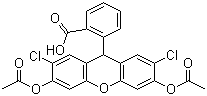 2,7-二氯二氢荧光素二乙酸酯分子结构 (CAS 4091-99-0)