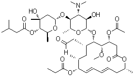 丙酸交沙霉素分子结构 (CAS 40922-77-8)
