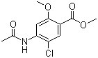 Methyl 4-acetamido-5-chloro-2-methoxybenzoate molecular structure (CAS 4093-31-6)