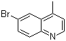 structure of CAS# 41037-28-9, 6-Bromo-4-methylquinoline