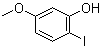 2-Iodo-5-methoxyphenol molecular structure (CAS 41046-70-2)