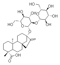 结构式 CAS# 41093-60-1, 甜菊双糖甙