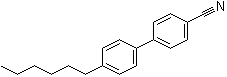 4-Hexyl-4'-cyanobiphenyl molecular structure (CAS 41122-70-7)