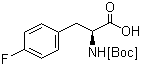 Boc-L-4-Fluorophenylalanine molecular structure (CAS 41153-30-4)