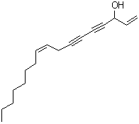 (9Z)-1,9-Heptadecadiene-4,6-diyn-3-ol molecular structure (CAS 4117-12-8)