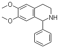 structure of CAS# 4118-36-9, 1,2,3,4-Tetrahydro-6,7-dimethoxy-1-phenylisoquinoline