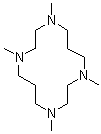 structure of CAS# 41203-22-9, N,N',N'',N'''-Tetramethyl-1,4,8,11-tetraazacyclotetradecane;N,N',N'',N'''-Tetramethylcyclam; Tetramethylcyclam