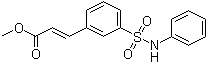 structure of CAS# 412268-99-6, 3-(3-Phenylsulfamoylphenyl)acrylic acid methyl ester