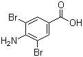 structure of CAS# 4123-72-2, 4-Amino-3,5-dibromobenzoic acid