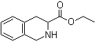 structure of CAS# 41234-43-9, Ethyl 1,2,3,4-tetrahydroisoquinoline-3-carboxylate;(±)-Ethyl 1,2,3,4-tetrahydroisoquinoline-3-carboxylate; 1,2,3,4-Tetrahydroisoquinoline-3-carboxylic acid ethyl ester