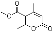 structure of CAS# 41264-06-6, Methyl isodehydroacetate;Methyl 4,6-dimethyl-2-oxo-2H-pyran-5-carboxylate