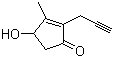 2-炔丙基-3-甲基-4-羟基-2-环戊烯-1-酮分子结构 (CAS 41301-27-3)