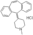 Cyproheptadine hydrochloride  molecular structure (CAS 41354-29-4)