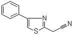 结构式 CAS# 41381-89-9, 2-(4-苯基噻唑-2-基)乙腈