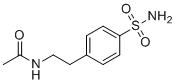 structure of CAS# 41472-49-5, N-{2-[4-(Aminosulfonyl)phenyl]ethyl}acetamide;N-[2-(4-sulfamoylphenyl)ethyl]acetamide