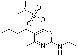 结构式 CAS# 41483-43-6, 布瑞莫; 乙嘧酚磺酸酯; 5-丁基-2-乙基氨基-6-甲基嘧啶-4-基二甲基氨基磺酸酯