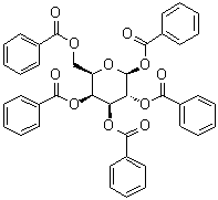 beta-D-Galactopyranose pentabenzoate molecular structure (CAS 41545-56-6)