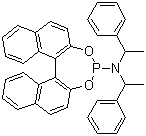结构式 CAS# 415918-91-1, (S,R,R)-(+)-(3,5-二氧杂-4-磷杂环庚二烯并[2,1-a;3,4-a']二萘-4-基)二[1-苯基乙基]胺